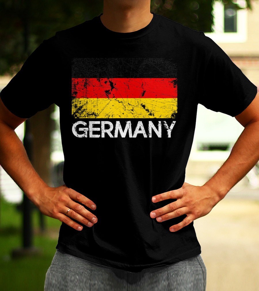 German Flag Vintage Germany Black Red Yellow Classic T-Shirt