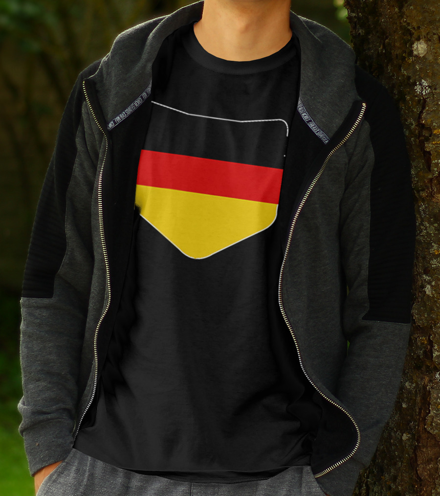 Germany Flag Pocket Print Country Emblem German Colors T-Shirt