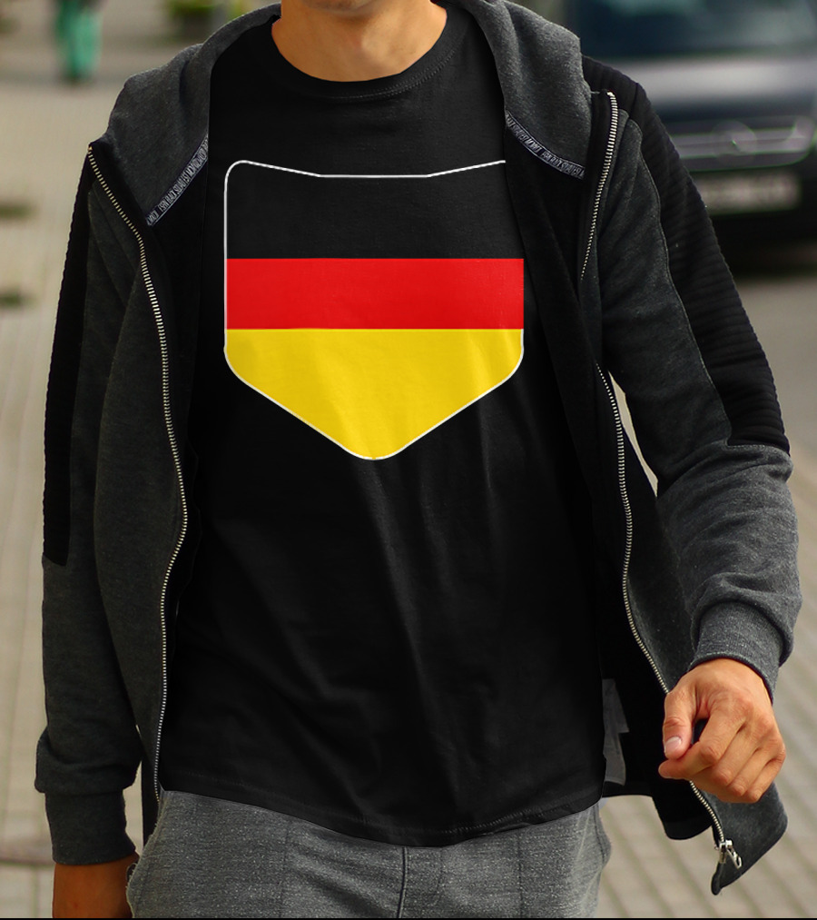 Germany Flag Pocket Print Country Emblem German Colors T-Shirt