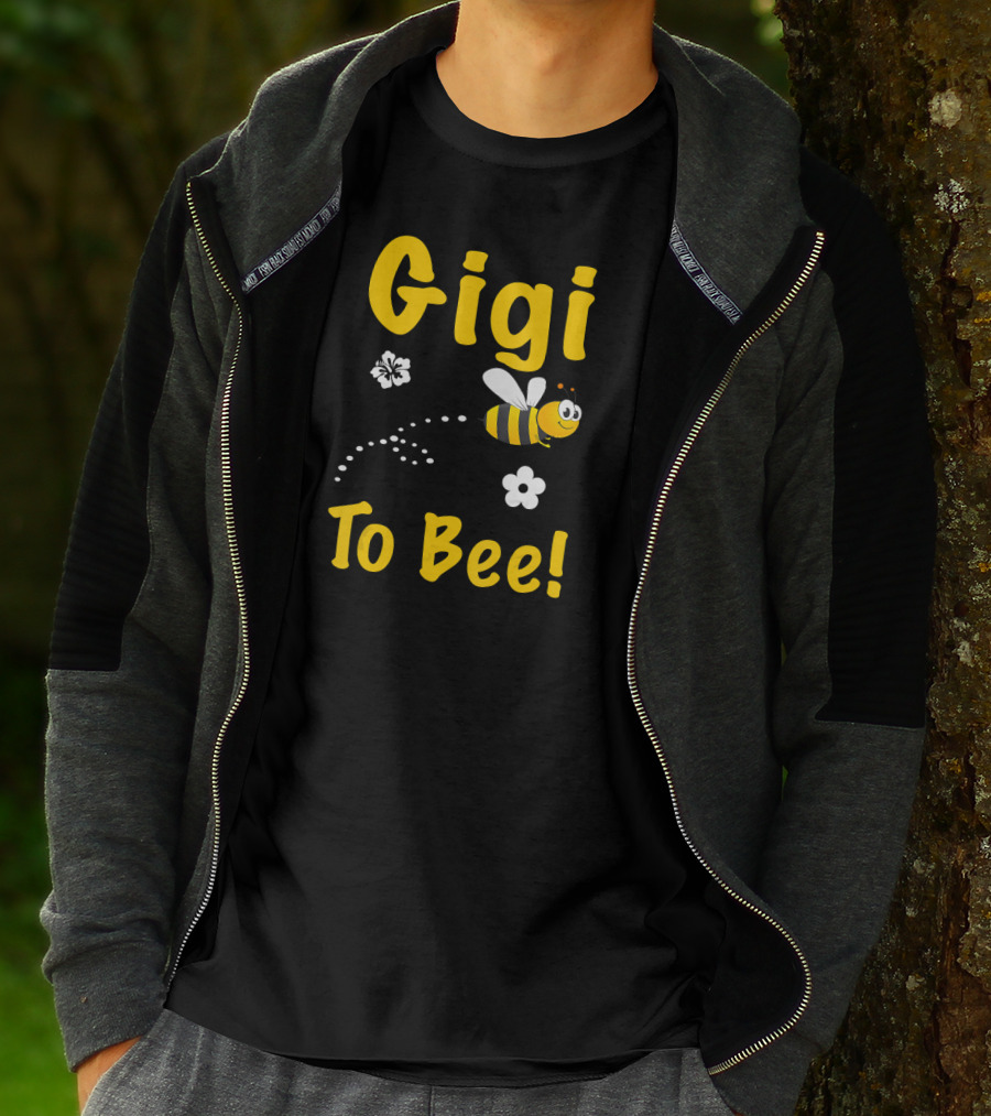 Gigi To Bee Fun Whimsical Cute Bee And Flowers T-Shirt