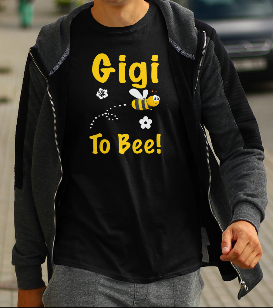 Gigi To Bee Fun Whimsical Cute Bee And Flowers T-Shirt