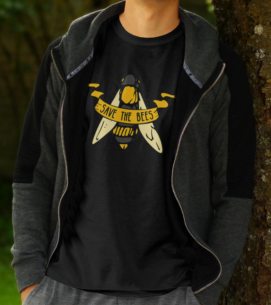 Save The Bees Fight Climate Change Global Warming T-Shirt