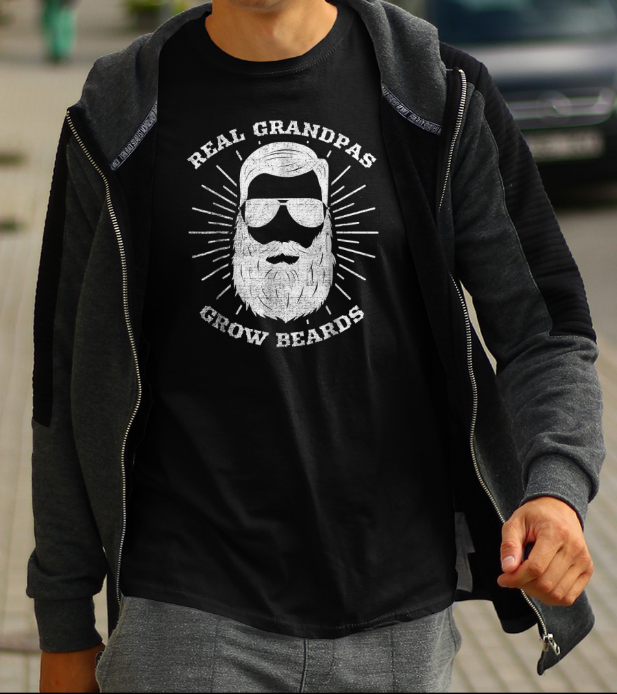 Real Grandpas Grow Beards T-Shirt