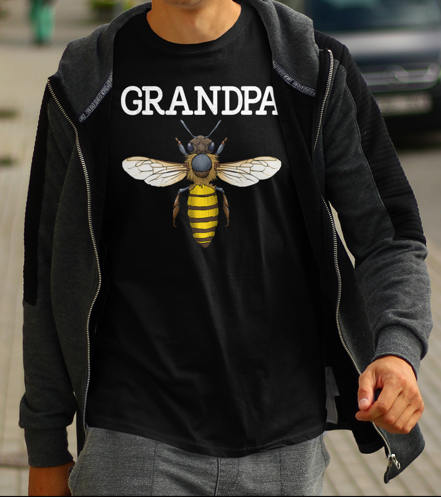 Grandpa Bee Cute Funny Bee Keeper Bee T-Shirt