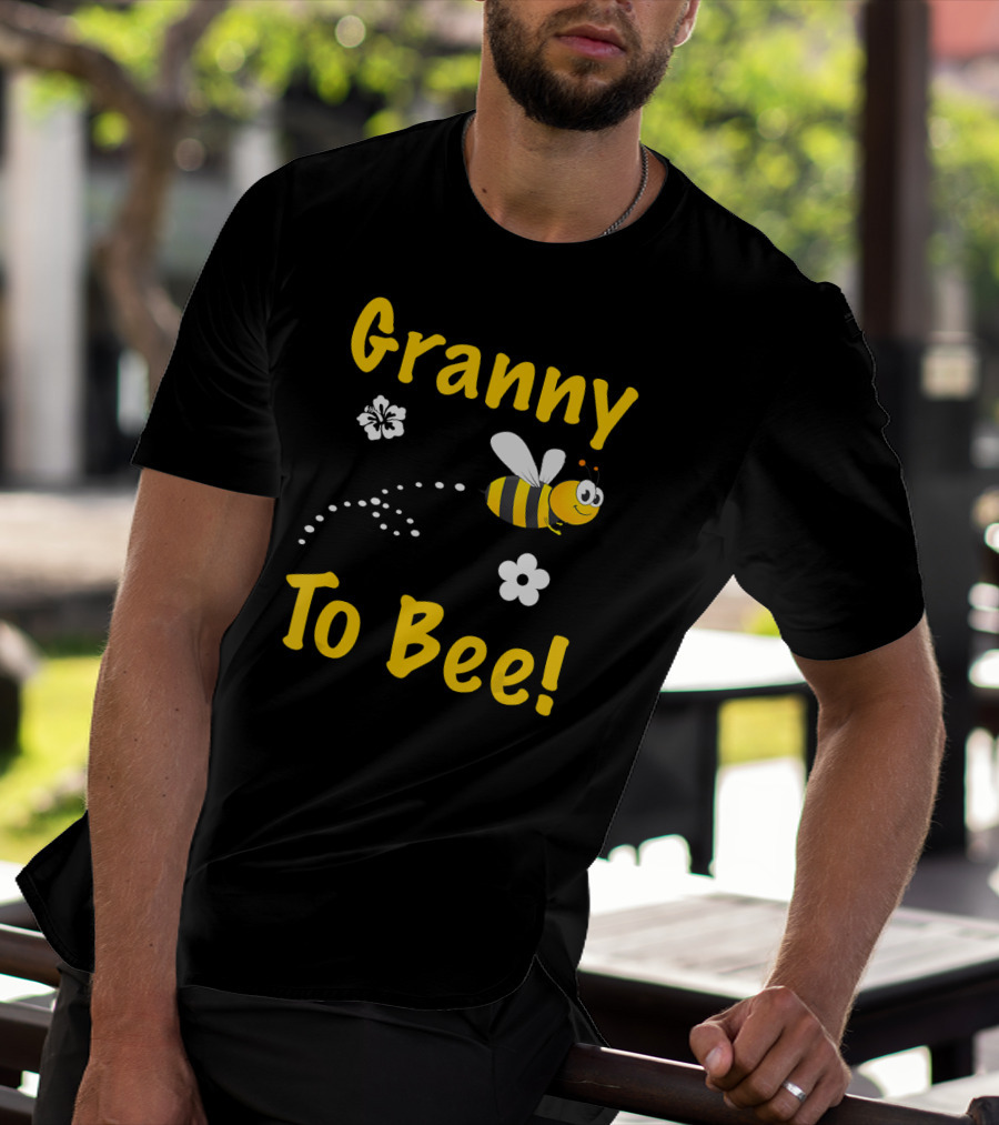 Granny To Bee Granny Bee Flowers T-Shirt