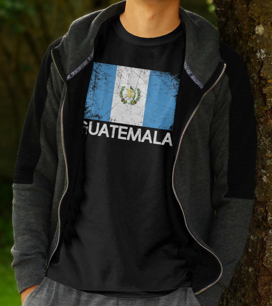 Vintage Guatemalan Flag Distressed Guatemala Emblem T-Shirt
