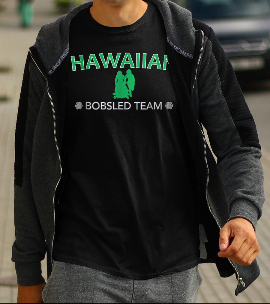 Hawaiian Bobsled Team Snowflake T-Shirt