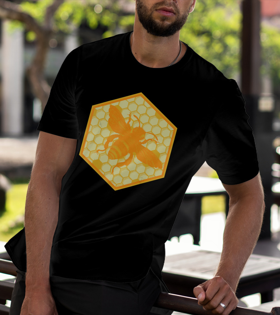 Honey Bees Honey Comb Bee T-Shirt