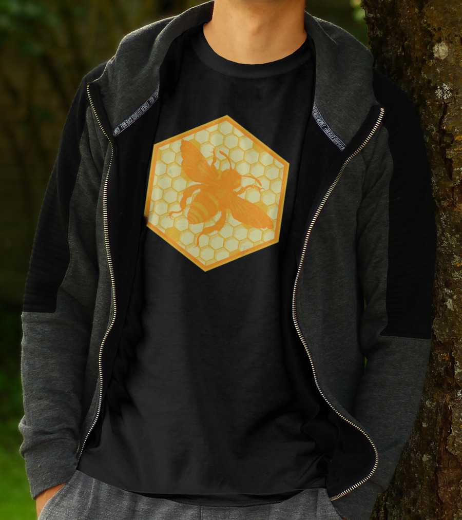 Honey Bees Honey Comb Bee T-Shirt