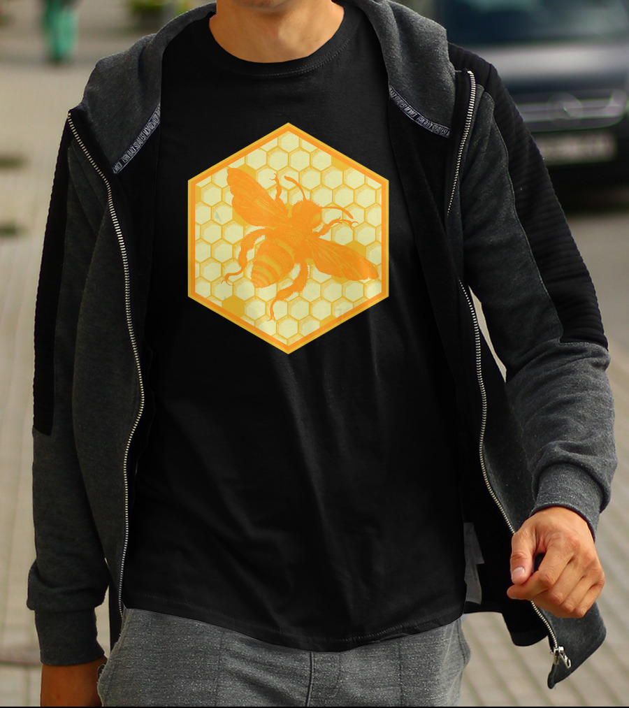 Honey Bees Honey Comb Bee T-Shirt