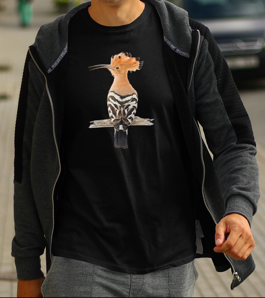 Hoopoe Bird Nature Wildlife Detailed T-Shirt