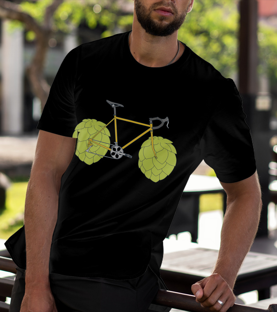 Hop Bike Beer Bicycle Cycle With Hops Wheels T-Shirt