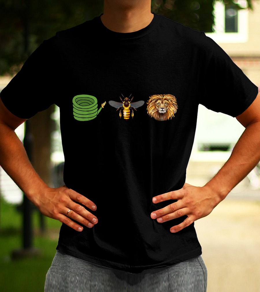 Hose Bee Lion Mane Emoji Sequence T-Shirt