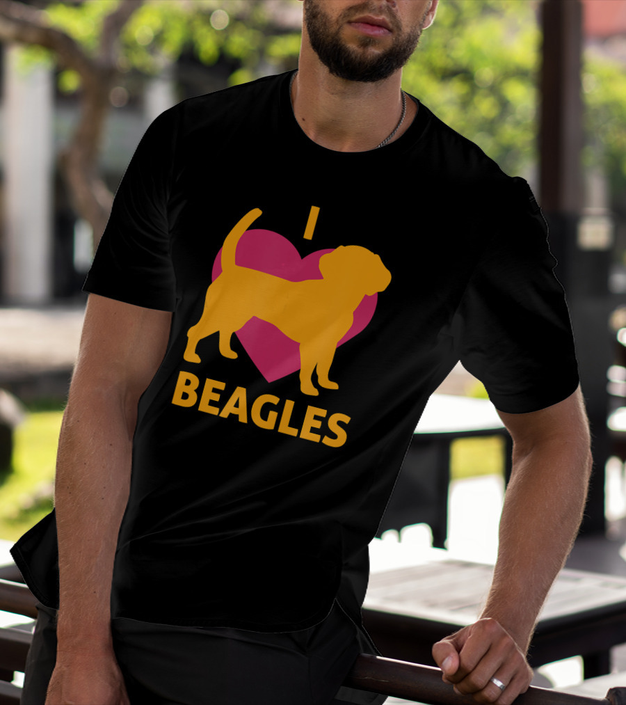 I Heart Beagles Love Pet Lover Animal BEAGLE T-Shirt