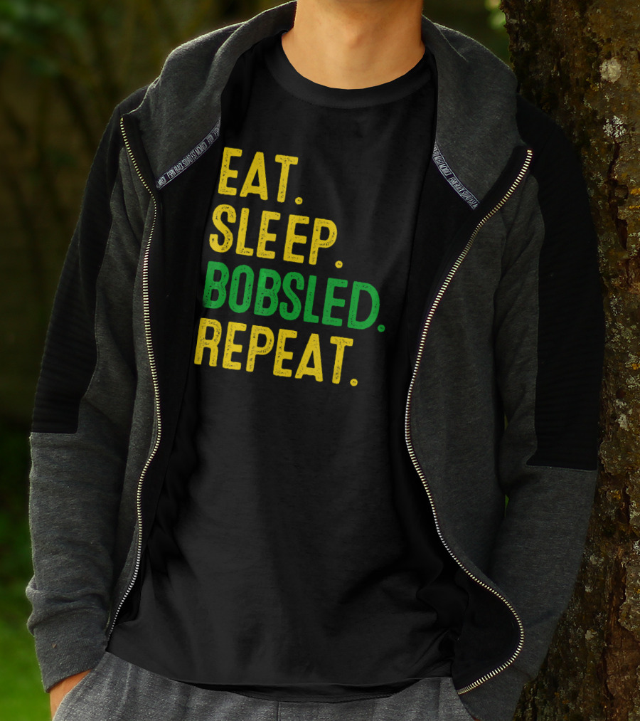 Eat Sleep Bobsled Repeat Jamaican Bobsled Team Novelty T-Shirt