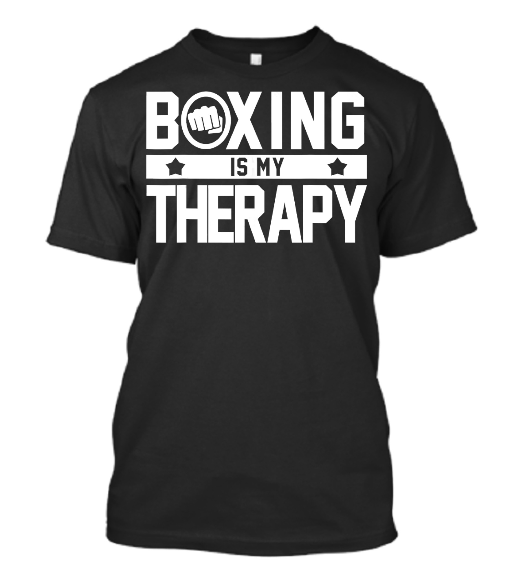 Boxing Is My Therapy Fist Icon Boxing Therapy T-Shirt