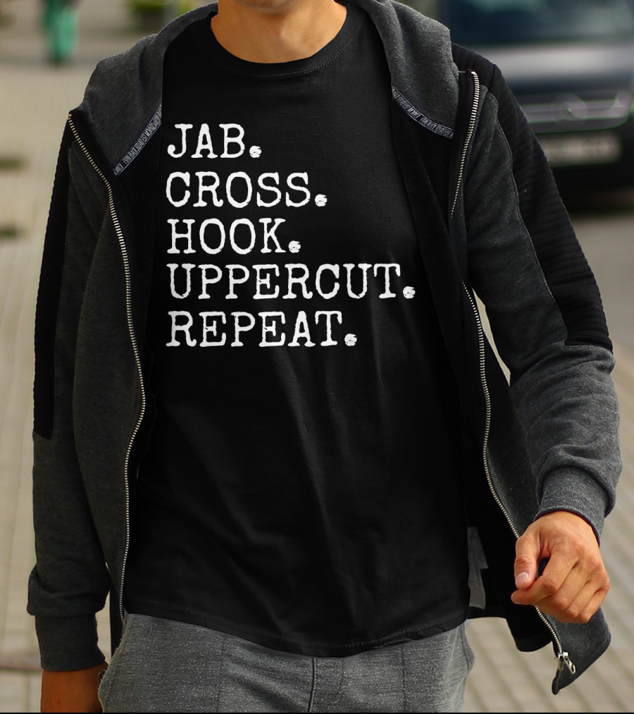 Jab Cross Hook Uppercut Repeat Boxing Sequence T-Shirt