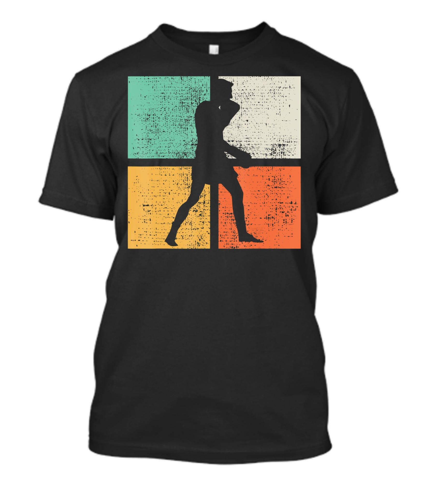 Vintage Boxing Boxer Silhouette Club T-Shirt