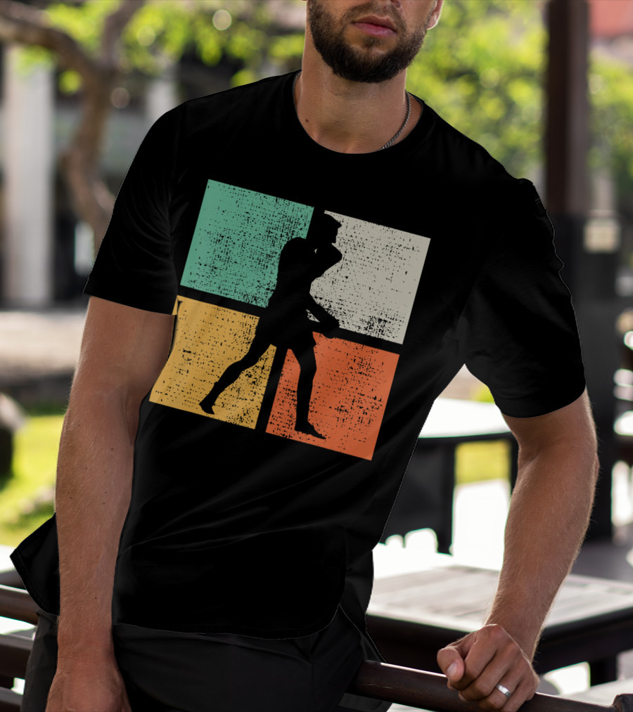 Vintage Boxing Boxer Silhouette Club T-Shirt