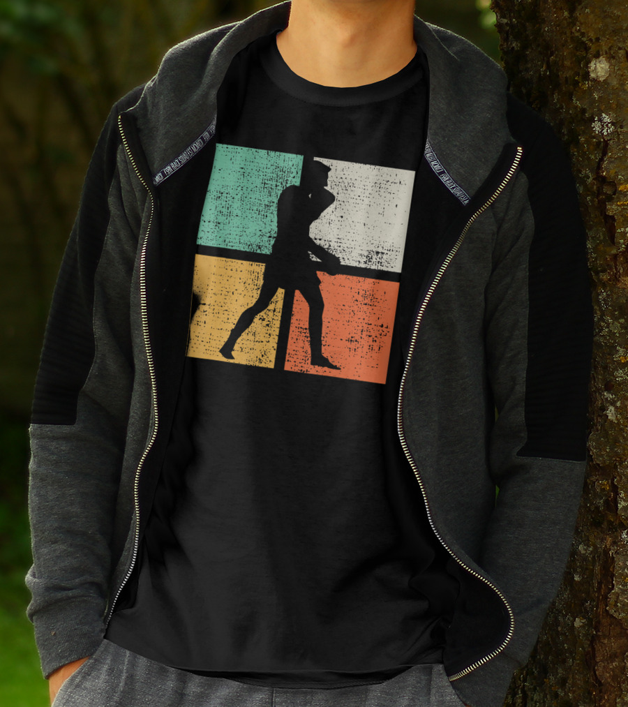 Vintage Boxing Boxer Silhouette Club T-Shirt