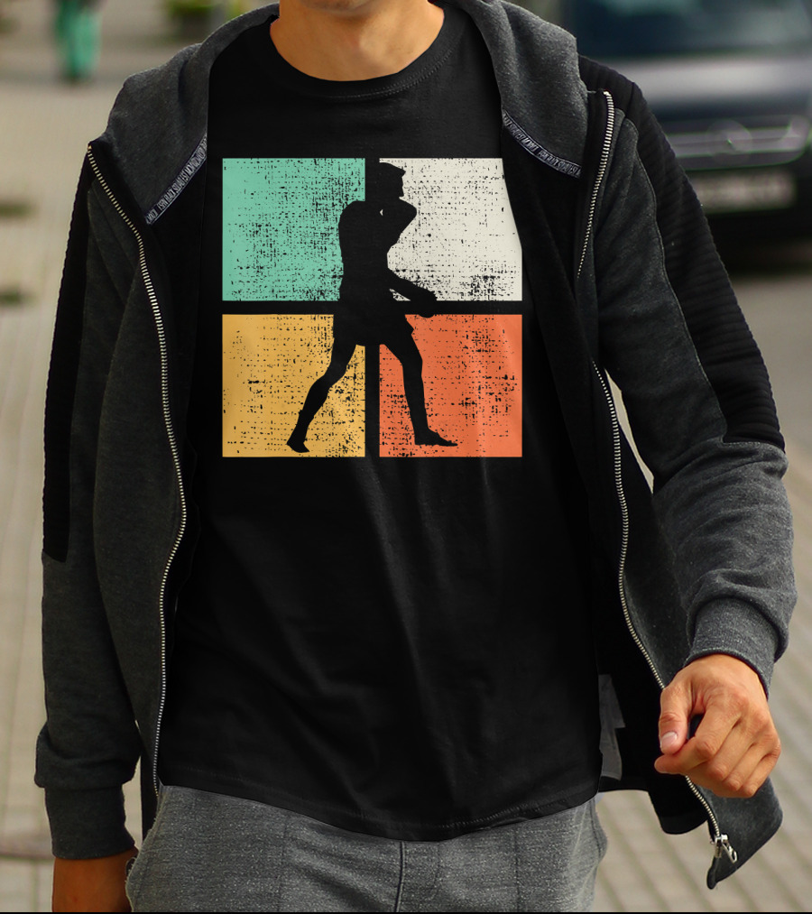 Vintage Boxing Boxer Silhouette Club T-Shirt