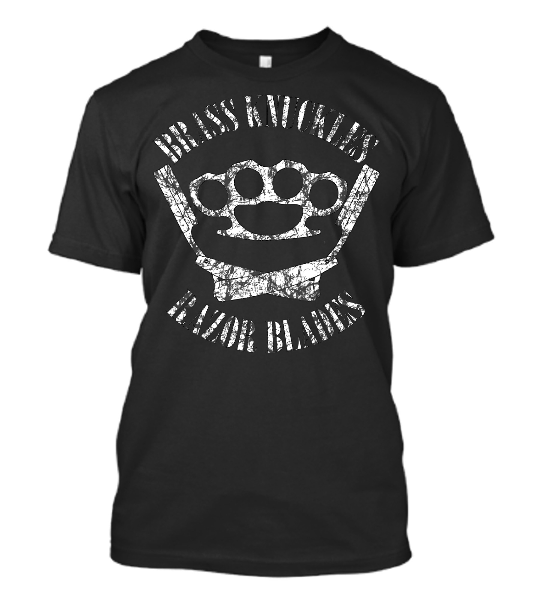 Brass Knuckles Razor Blades Boxing T-Shirt