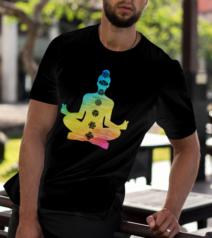 7 Chakras Meditation T-Shirt