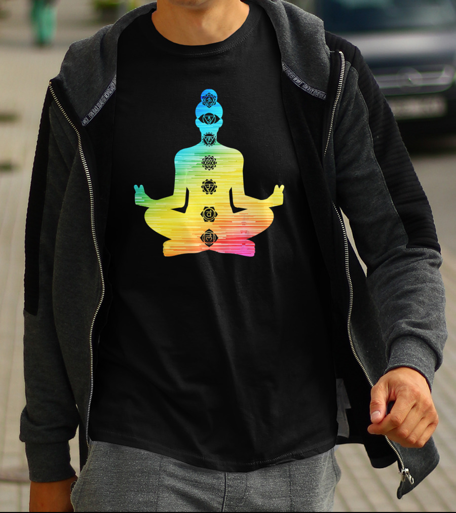 7 Chakras Meditation T-Shirt