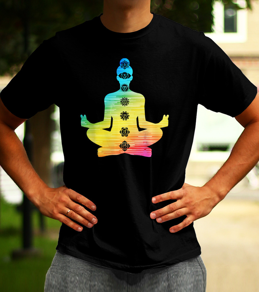 7 Chakras Meditation T-Shirt