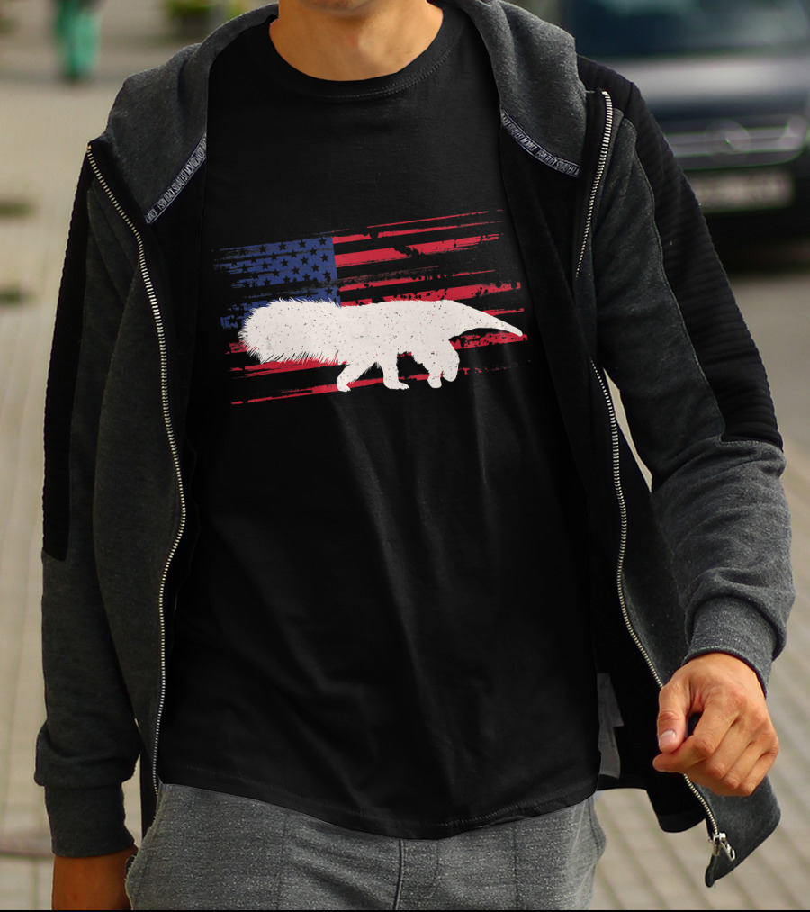 Anteater American Flag Ant Bear Patriot T-Shirt