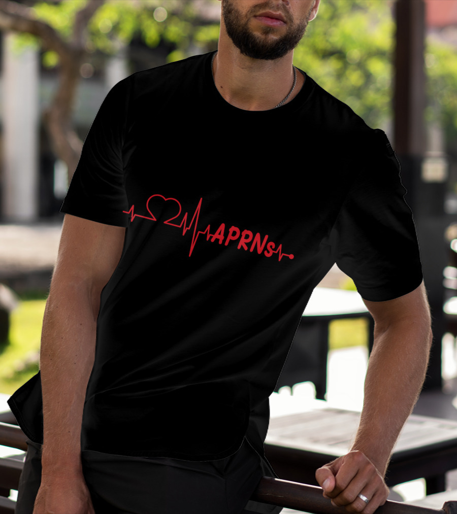APRNs Heartbeat Line With Heart T-Shirt
