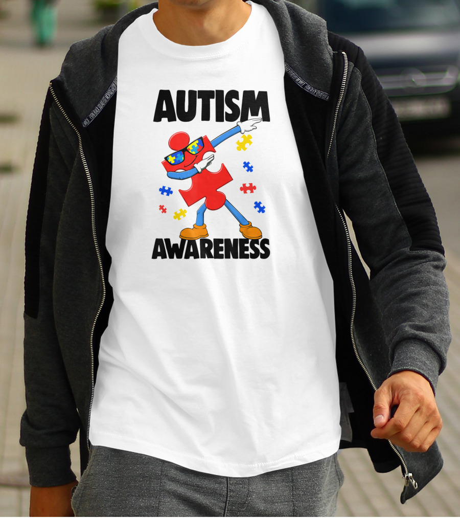 Autism Awareness Puzzle Piece Dance T-Shirt