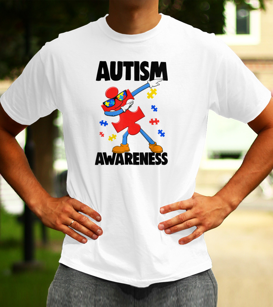 Autism Awareness Puzzle Piece Dance T-Shirt