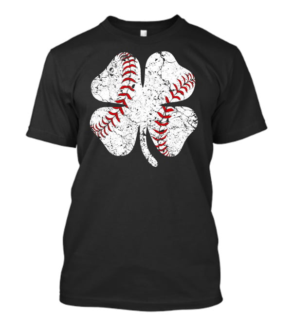 Lucky Baseball Clover T-Shirt