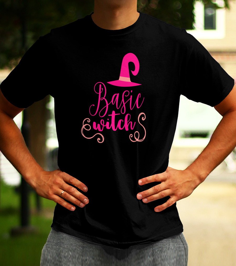 Basic Witch Hat Funny Halloween Teac T-Shirt
