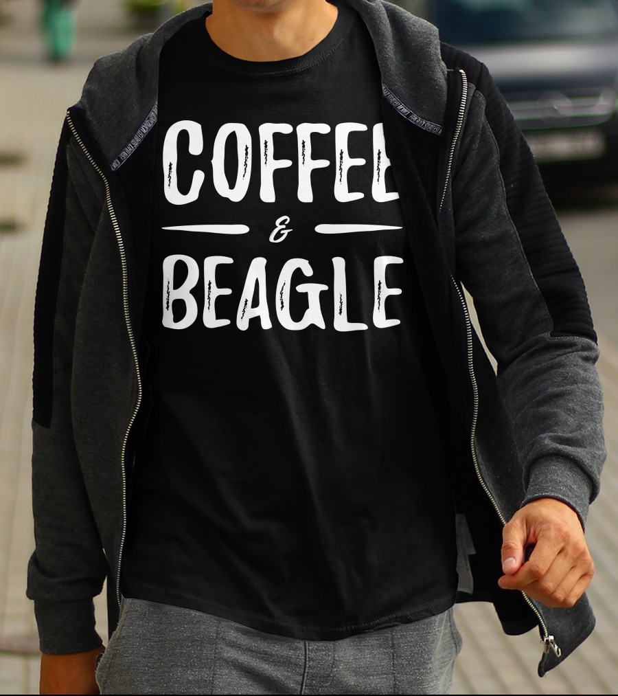 Coffee And Beagle Funny Dog Mom T-Shirt