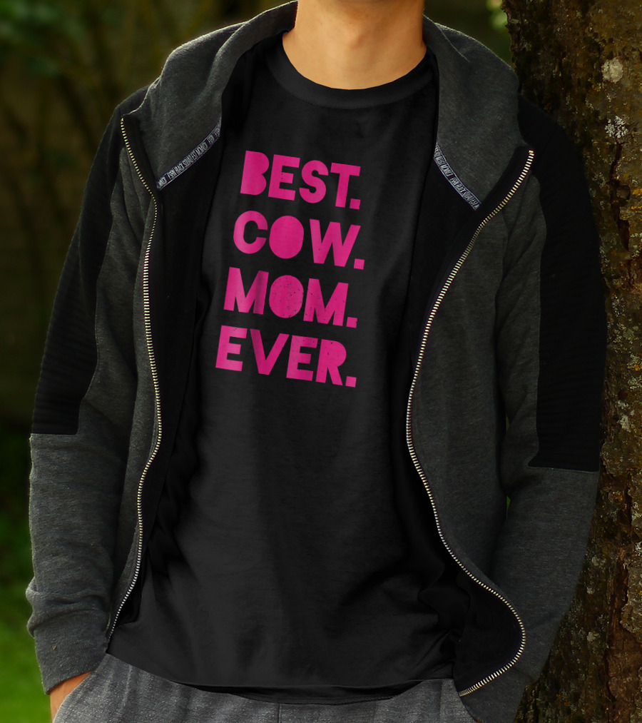 Best Cow Mom Ever Womens Vintage Far T-Shirt