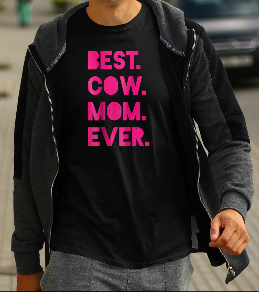 Best Cow Mom Ever Womens Vintage Far T-Shirt