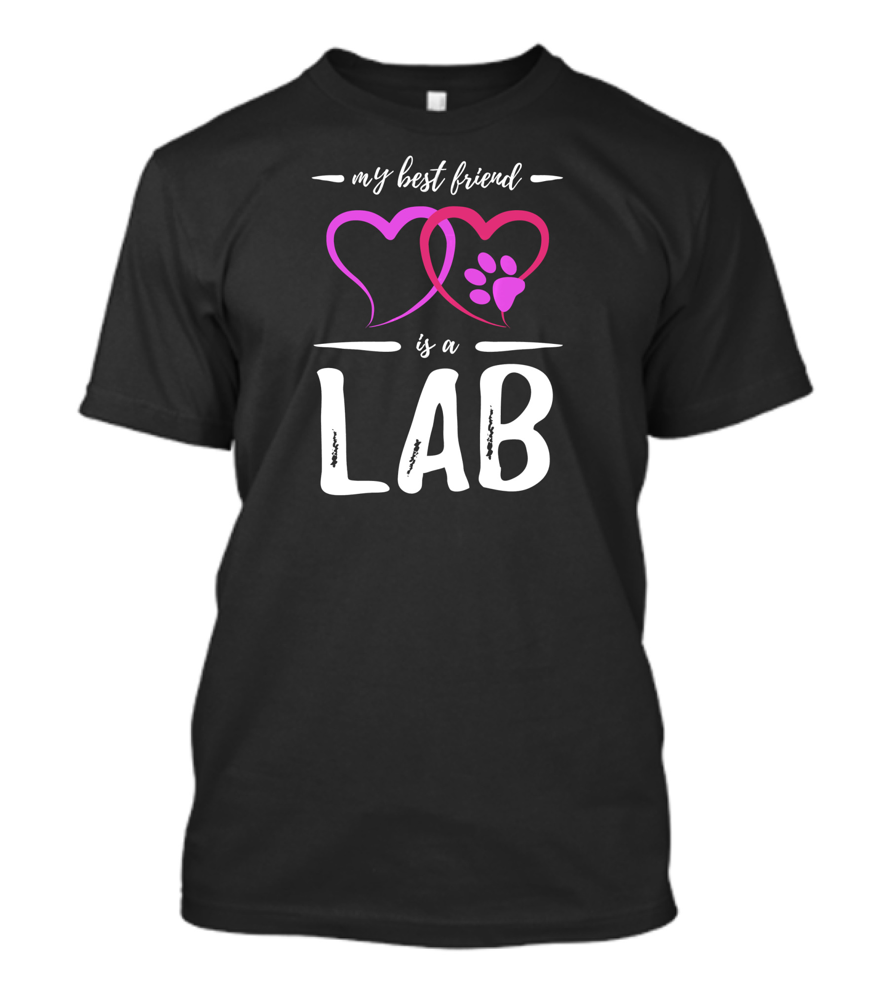 My Best Friend Is A Lab Funny Labra Dog T-Shirt