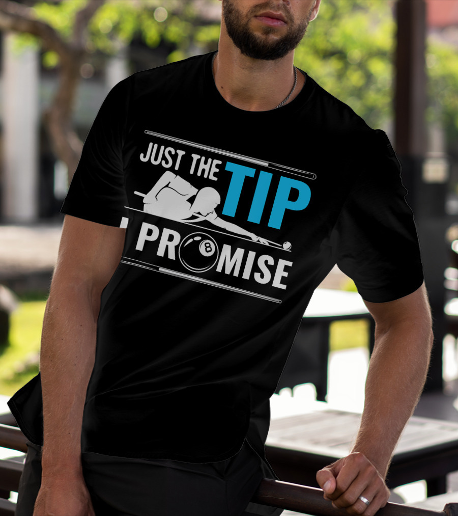Just The Tip I Promise Cue Billiards Pool Balls Game T-Shirt