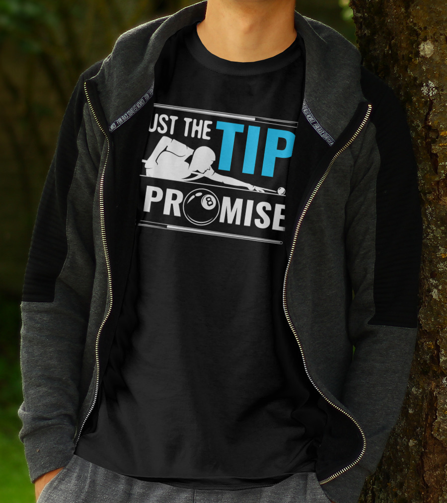 Just The Tip I Promise Cue Billiards Pool Balls Game T-Shirt