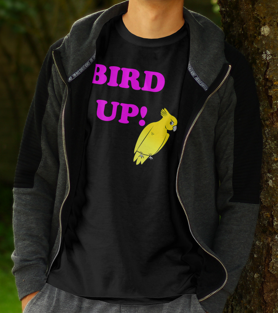 BIRD UP Yellow Parrot T-Shirt