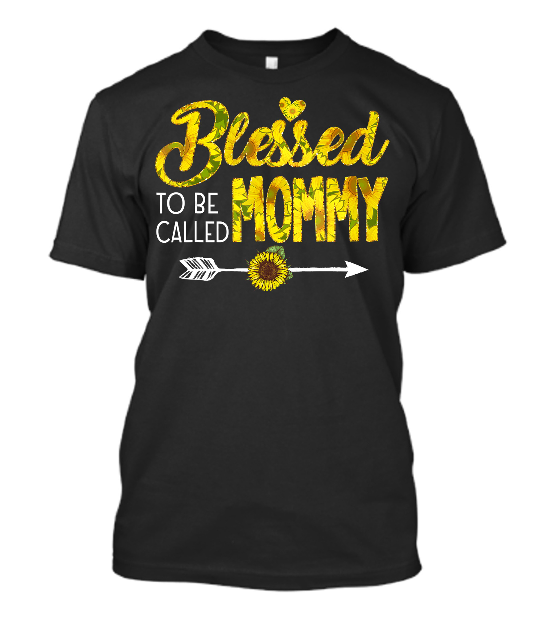 Blessed To Be Called Mommy Sunflower Arrow T-Shirt