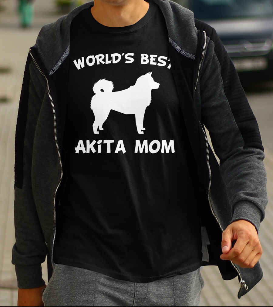 World's Best Akita Mom Dog Owner T-Shirt
