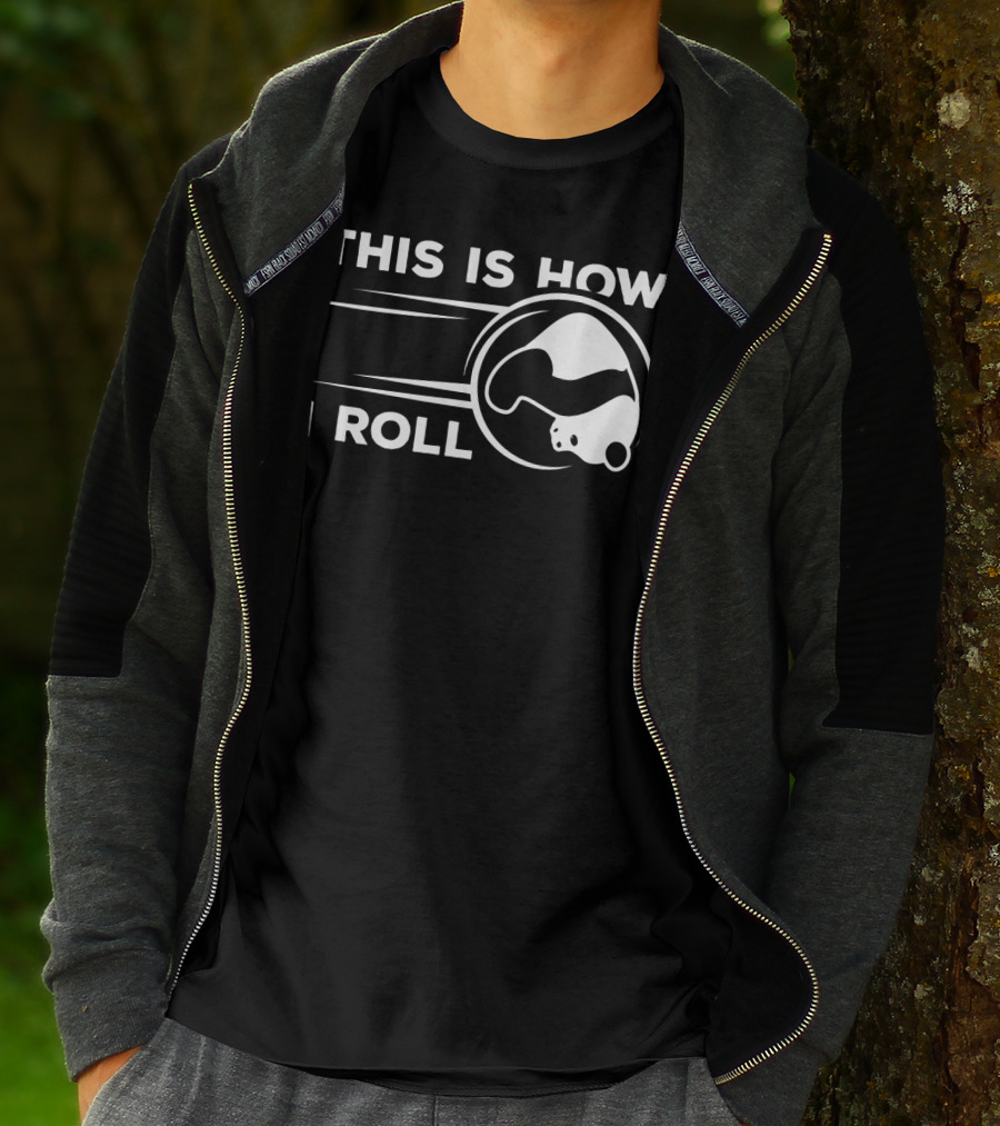 This Is How I Roll Funny Bowling Panda T-Shirt