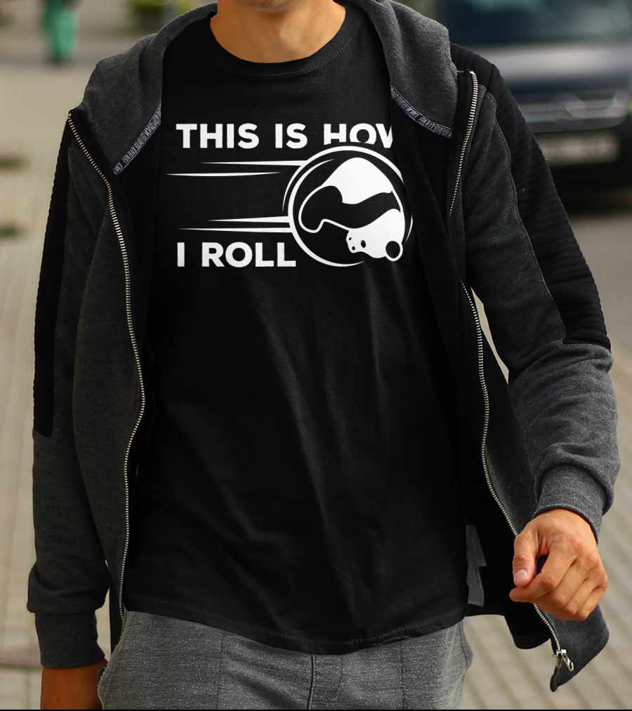 This Is How I Roll Funny Bowling Panda T-Shirt