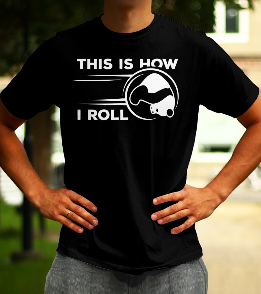 This Is How I Roll Funny Bowling Panda T-Shirt
