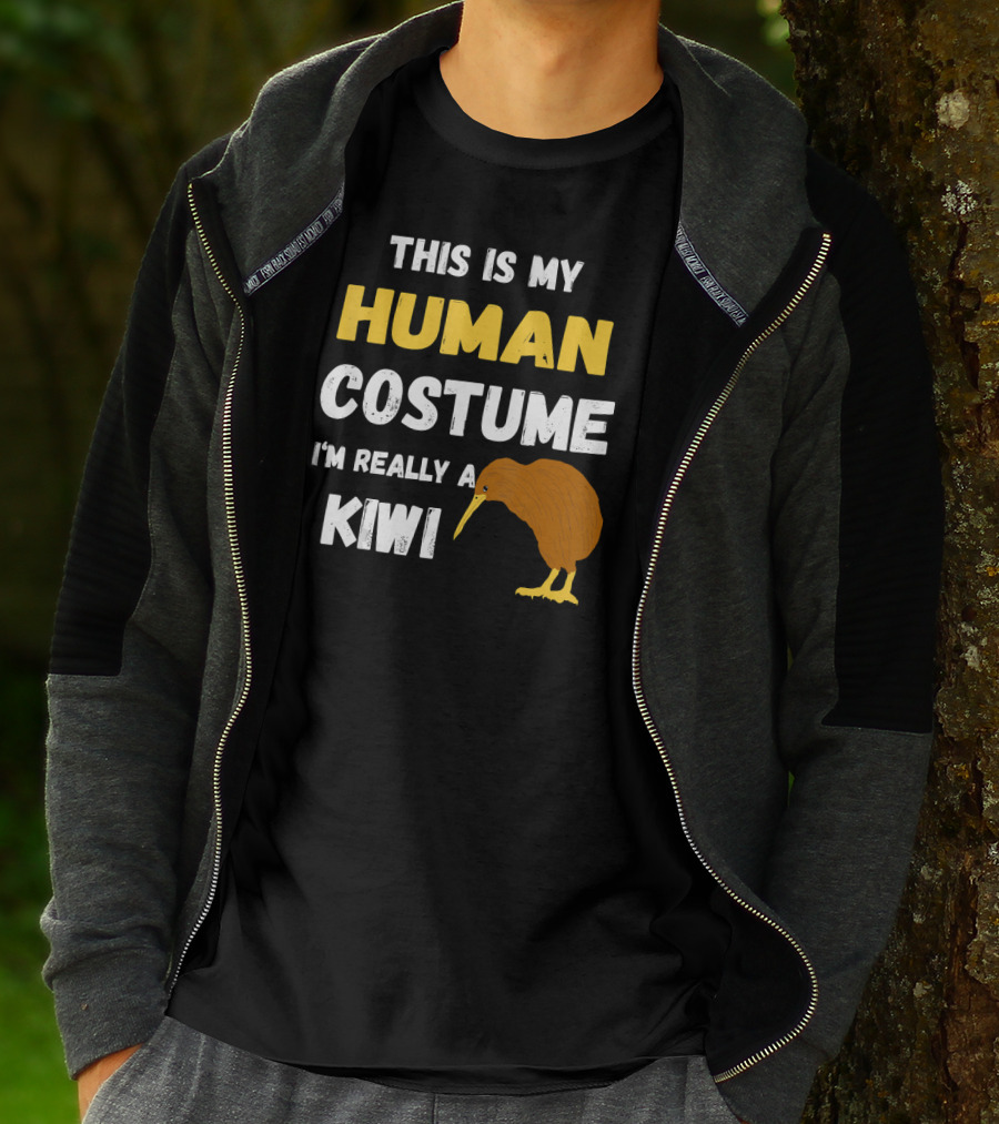 This Is My Human Costume I'm Really A Kiwi Bird T-Shirt