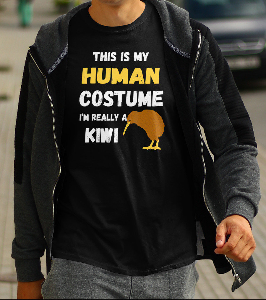This Is My Human Costume I'm Really A Kiwi Bird T-Shirt