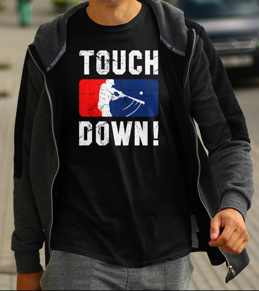 TOUCHDOWN Baseball Bat T-Shirt